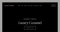 Desktop Screenshot of luxurycozumel.com